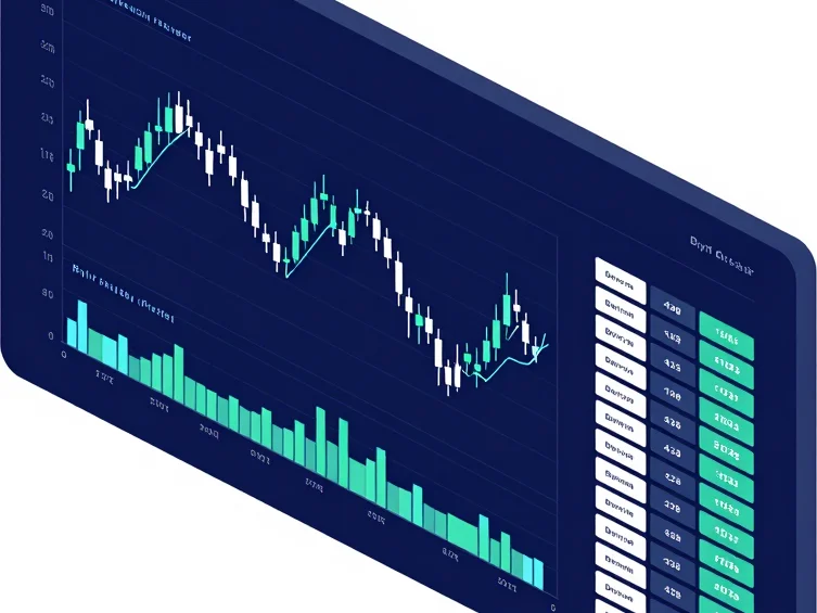 Isometric vector illustration of Bybit derivatives trading interf